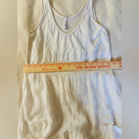 Made in Italy White Linen Midi Casual Dress 6 Long Lightweight Women’s 6 Long - Picture 7 of 11